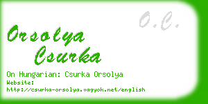 orsolya csurka business card